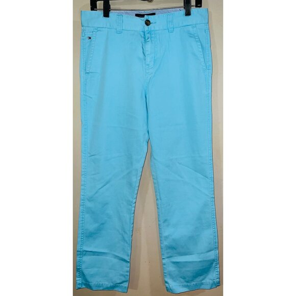 Tommy Hilfiger Women's Light Blue Cotton Blend Pants Size 20 - Picture 1 of 3
